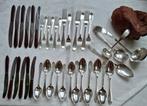 Vintage verzilverde 6 persoons bestekcssette gero 90 456, Ophalen of Verzenden