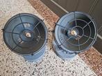 Industriële lampen, 2 stuks., Huis en Inrichting, Lampen | Tafellampen, Ophalen, Zo goed als nieuw, Metaal, Minder dan 50 cm