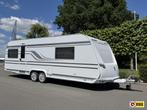 Tabbert Puccini 685 DF Airco,Alde,Oyster sat. BTW caravan!, Caravans en Kamperen, Caravans, Rondzit, Tabbert, Bedrijf, 6 tot 7 meter