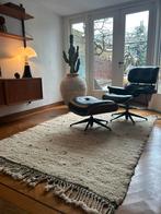 Vloerkleed - Marokkaans - Wit / Zwart - Handgemaakt, Wit, 200 cm of meer, Ophalen of Verzenden, Zo goed als nieuw