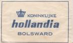 koninklijke Hollandia Bolsward, Verzamelen, Verzenden