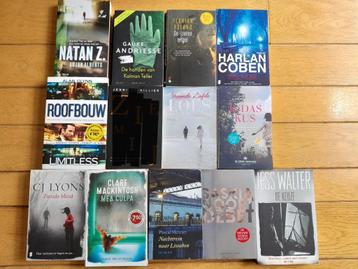 pakket 12 thrillers Coben Jansma Mercier Walter beschikbaar voor biedingen