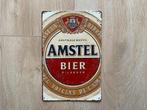 Reclamebord Amstel 20x30, Verzamelen, Ophalen of Verzenden, Zo goed als nieuw, Reclamebord
