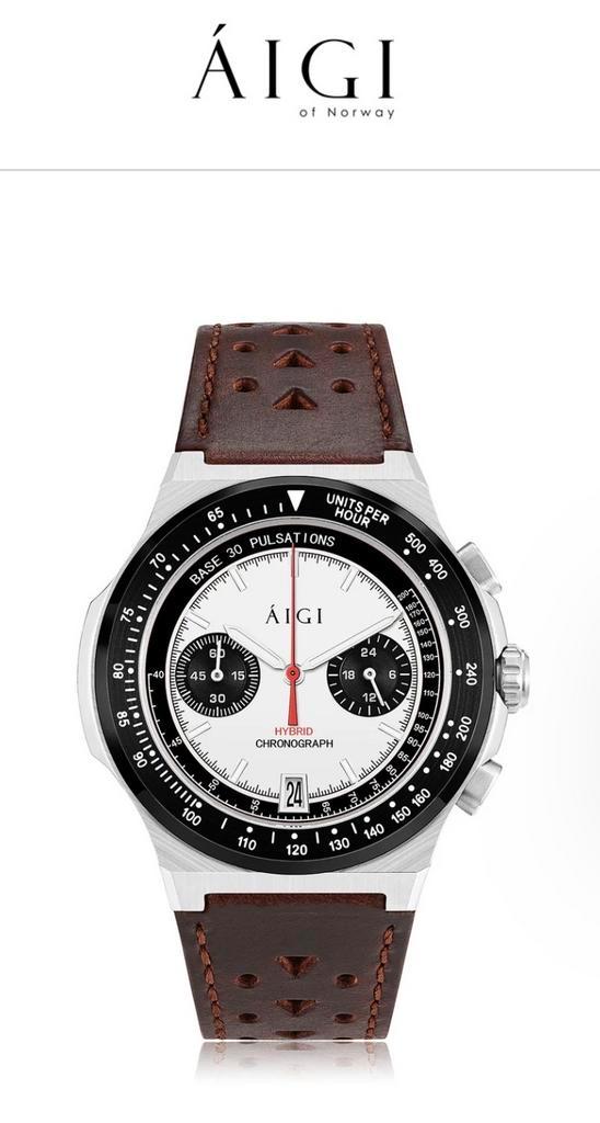 Aigi Chronograaf Horloge - Prachtig Design!, Sieraden, Tassen en Uiterlijk, Horloges | Heren, Zo goed als nieuw, Polshorloge, Overige merken