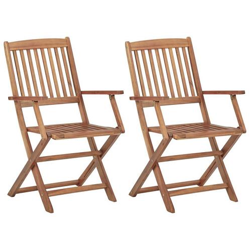 Tuinstoelen 2 st inklapbaar massief acaciahout €100, Tuin en Terras, Tuinmeubel-accessoires, Nieuw, Ophalen of Verzenden