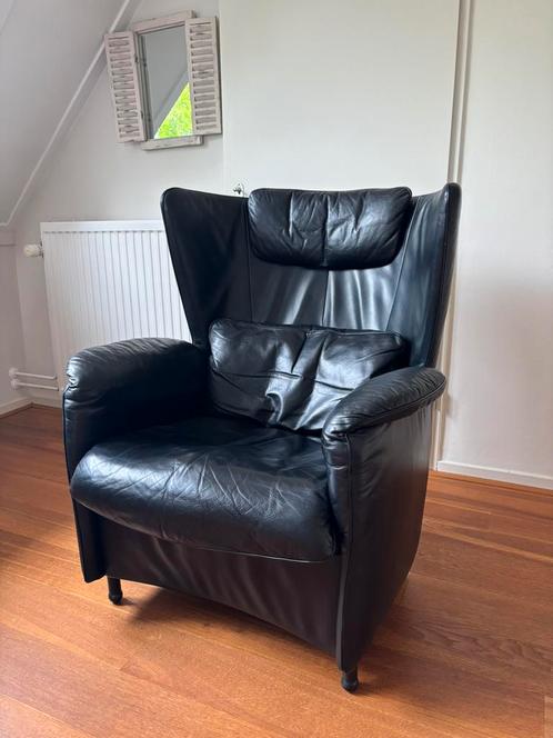De Sede Fauteuil Zwart, Huis en Inrichting, Fauteuils, Zo goed als nieuw, 75 tot 100 cm, Ophalen