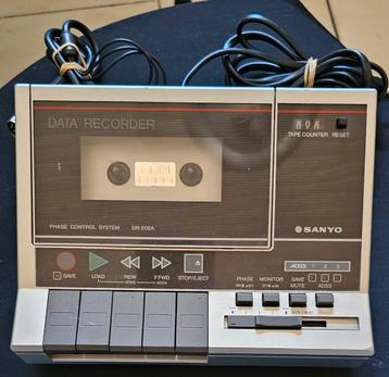  Vintage Sanyo DR-202A Datarecorder Cassettedeck  beschikbaar voor biedingen