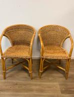 Set van 2 vintage rotan stoelen, Kinderen en Baby's, Kinderkamer | Tafels en Stoelen, Ophalen of Verzenden, Zo goed als nieuw