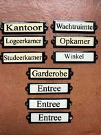 Emaille deur bordjes, Ophalen of Verzenden