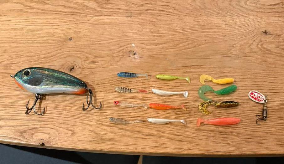 Vis aasjes - set, Watersport en Boten, Hengelsport | Roofvissen, Ophalen of Verzenden, Zo goed als nieuw, Complete set