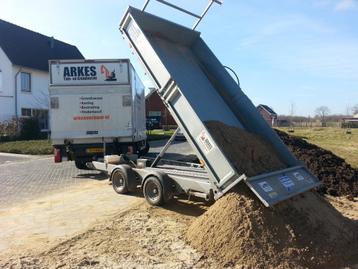 Wij leveren Zand puingranulaat Tuinaarde Compost Grind