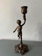 Koperen engel kandelaar, Ophalen of Verzenden, Brons of Koper, Minder dan 25 cm