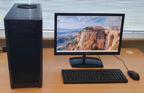 Antec 300 PC, i7-2600, 16 Gb, SSD 240 Gb, HD 500 Gb, monitor, Computers en Software, Desktop Pc's, Gebruikt, 3 tot 4 Ghz, HDD