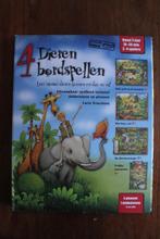 4 Dieren bordspellen (Leer nieuwe dieren kennen en doe ze na, Ophalen of Verzenden, Zo goed als nieuw