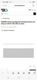 Nieuw Karwei plissé gordijn wit, 169,5 cm inkortbaar, Huis en Inrichting, Ophalen, Wit, 150 tot 200 cm, Nieuw