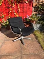 Artifort Draaifauteuil Zwart met Leuning Design, Huis en Inrichting, Fauteuils, Ophalen, Gebruikt, Artifort vintage design retro