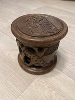 Houten Vintage Onderzetters Afrika Handgemaakt Houtsnijwerk, Ophalen of Verzenden, Gebruikt, Glas of Kopje