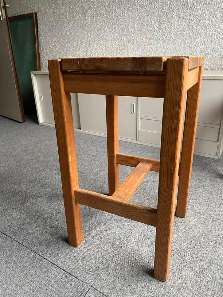 Houten Kruk - Grenen, Huis en Inrichting, Stoelen, Gebruikt, Eén, Hout, Bruin, Ophalen
