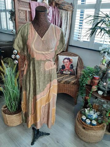 Nieuw+kaartje!Supermooi&apart jurkje/zachte kleuren/mt M/L beschikbaar voor biedingen