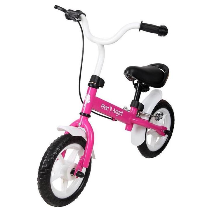 Loopfiets Free Angel - roze en wit, Kinderen en Baby's, Speelgoed | Buiten | Voertuigen en Loopfietsen, Nieuw, Loopfiets, Ophalen of Verzenden