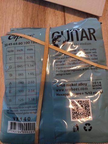 Orphee VX140 Elektrische basGitaar Snaren - Nieuw 6 snarig.  beschikbaar voor biedingen