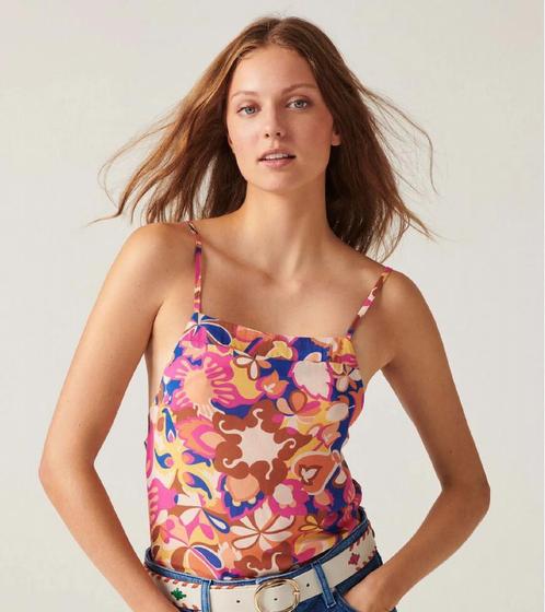 * Ba&sh 40 * NIEUW van € 135 voor € 45. Topje Sery., Kleding | Dames, Tops, Nieuw, Maat 38/40 (M), Roze, Korte mouw, Ophalen of Verzenden