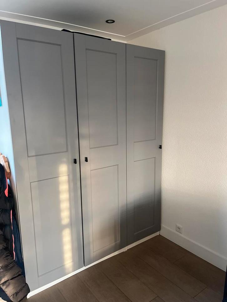 3 grijze deuren voor IKEA Pax kast, Huis en Inrichting, Kasten | Kledingkasten, Gebruikt, 200 cm of meer, 50 tot 100 cm, 50 tot 75 cm