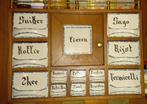 Vintage kruidenkastje met keramische lades, Ophalen of Verzenden