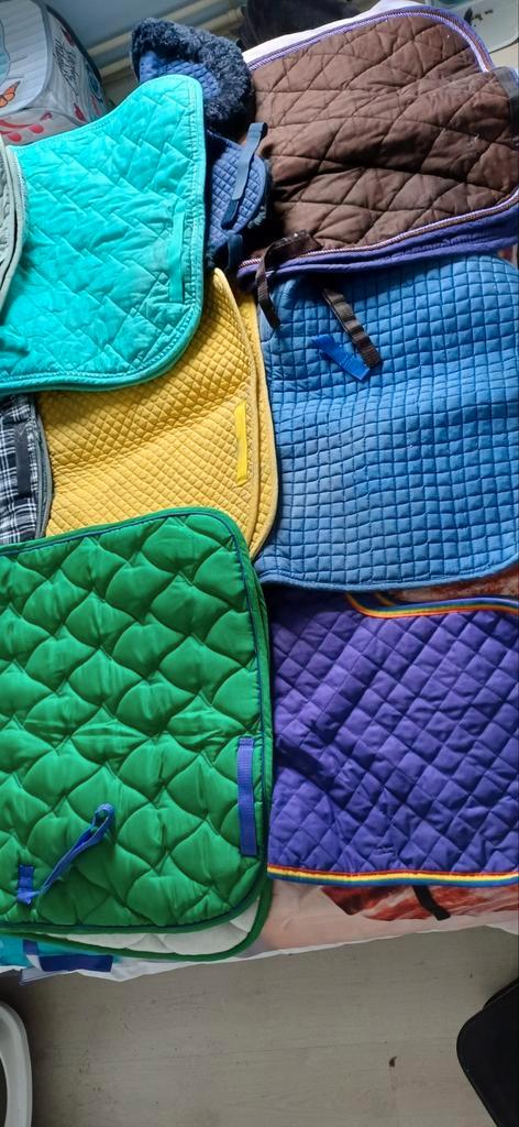 Dressuursjabrakken full en schoftje met bont. Gebruikt., Dieren en Toebehoren, Paarden en Pony's | Dekens en Dekjes, Zo goed als nieuw