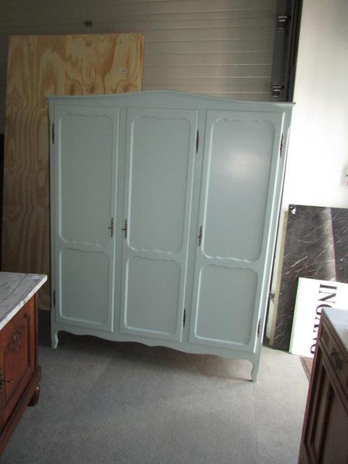 Barok gerestijld linnenkast queen anne stijl hang leg 425,00, Antiek en Kunst, Curiosa en Brocante, Ophalen of Verzenden