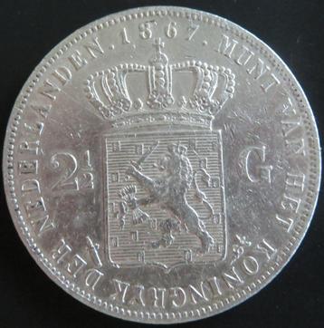 2,5 Gulden 1867 beschikbaar voor biedingen