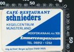 Sticker: Cafe Restaurant Schnieders - Emmercompascuum, Ophalen of Verzenden, Zo goed als nieuw, Bedrijf of Vereniging