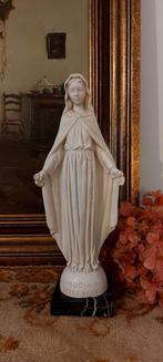 Prachtig Mariabeeld: Maria del Rose op Marmeren sokkel, Antiek en Kunst, Antiek | Religie, Ophalen of Verzenden