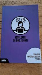Marjolein de Jong - Notuleren, zo doe je dat! NIEUW!!, Nieuw, Ophalen of Verzenden, Marjolein de Jong, Nederlands