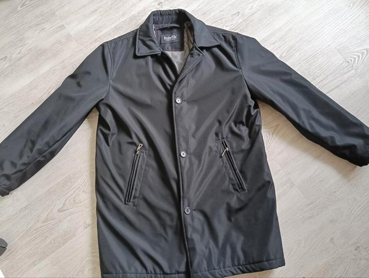 Warme 3/4 heren jas maat 50, klassiek model, 100% polyester, Kleding | Heren, Jassen | Winter, Nieuw, Maat 48/50 (M), Groen, Ophalen of Verzenden