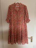 Jurk bloemen MbyM maat L, Kleding | Dames, Ophalen of Verzenden, Zo goed als nieuw, Beige, Onder de knie