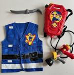 verkleedkleren: Brandweerman Sam + brandspuit (N716), Ophalen of Verzenden, Zo goed als nieuw, 110 t/m 116, Jongen of Meisje
