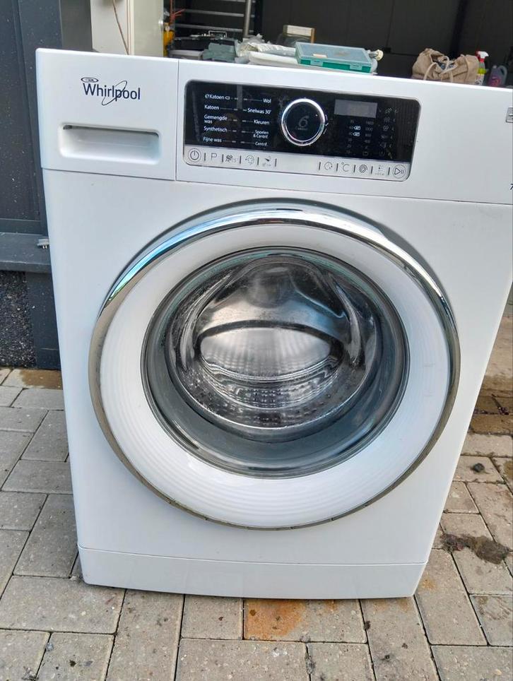 Whirlpool Wasmachine 7kg, Witgoed en Apparatuur, Wasmachines, Gebruikt, Voorlader, 6 tot 8 kg, 85 tot 90 cm, 1200 tot 1600 toeren