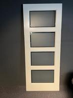 Stompe binnendeur met vakverdeling, voorzien van glas, Ophalen, 80 tot 100 cm, Binnendeur, Zo goed als nieuw