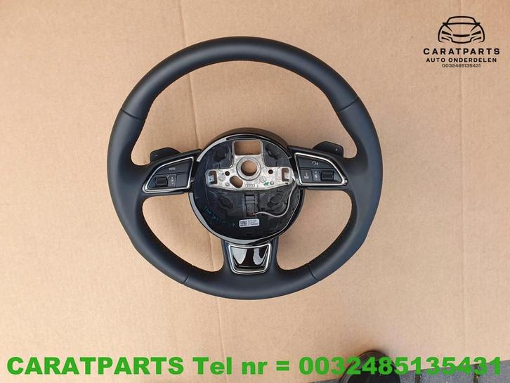 8K0419091BN leder stuur A4 stuur met flippers A5 sportstuur, Auto-onderdelen, Besturing, Audi, Gebruikt, Ophalen of Verzenden