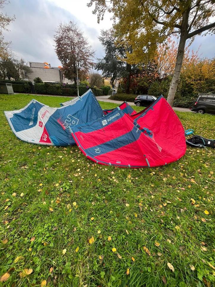Eleveight RS Kite 8m & 10m + Bar, Watersport en Boten, Kitesurfen, Zo goed als nieuw, Bar, 8 m², Geen board, Ophalen of Verzenden