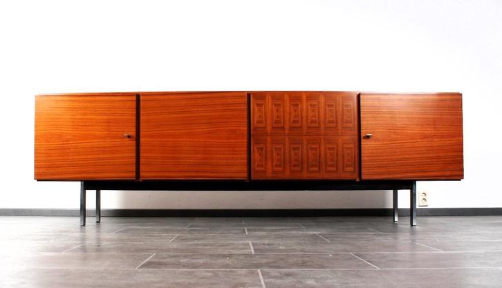 Palisander credenza (lowboard) van Musterring, Huis en Inrichting, Kasten | Dressoirs, Gebruikt, 200 cm of meer, 25 tot 50 cm