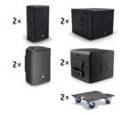 LD Stinger G3 Active 2x 12" top + 2x 18" Sub hoes/wielplaat, Ophalen, Zo goed als nieuw, Audio