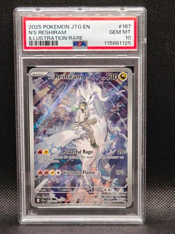 PSA 10 GEM MINT Reshiram 167 Journey Together  beschikbaar voor biedingen