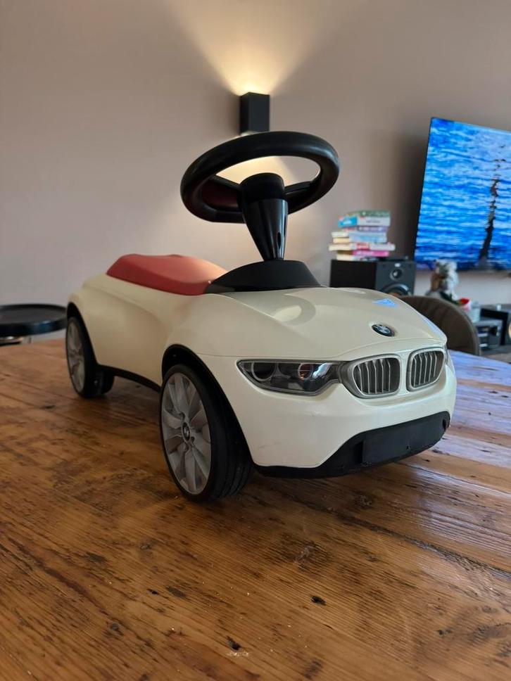 BMW Baby Racer 3, Wit (Loopauto), Kinderen en Baby's, Speelgoed | Buiten | Voertuigen en Loopfietsen, Zo goed als nieuw, Ophalen