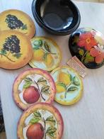 Houten doosje + onderzetters, Ophalen of Verzenden