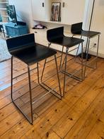 Barkrukken 3 stuks Ikea Sebastian chrome / zwart, 2 krukken, Ophalen of Verzenden, 60 tot 90 cm