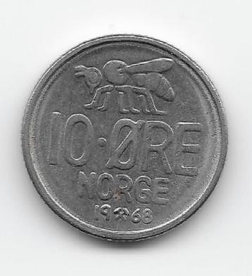 Noorwegen 10 øre 1968 KM# 411 beschikbaar voor biedingen