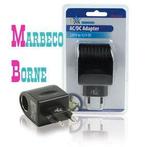 AC DC Adapter voor gebruik autolader thuis, car adapter, Nedis, Nieuw, Info@marbeco.nl, Ophalen of Verzenden