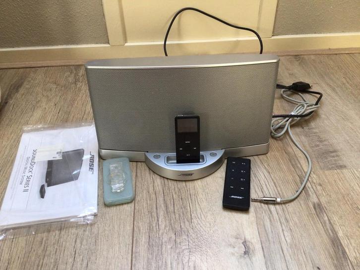 Bose SoundDock type II met afstandsbediening inclusief Ipod, Audio, Tv en Foto, Luidsprekers, Zo goed als nieuw, Front, Rear of Stereo speakers